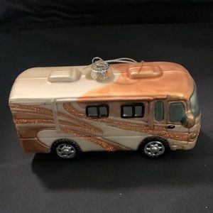 🎄Bronner’s Glass Christmas RV Motorhome Camping Ornament